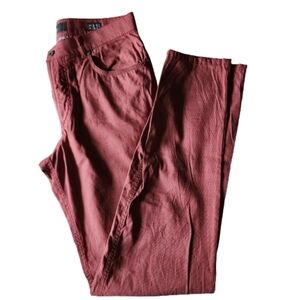 Brax style Cooper regular fit cotton sporty trousers 32/34 color rust